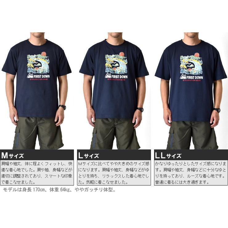 FIRST DOWN EXPLORATION GEAR FIRST DOWN ファーストダウン 半袖T