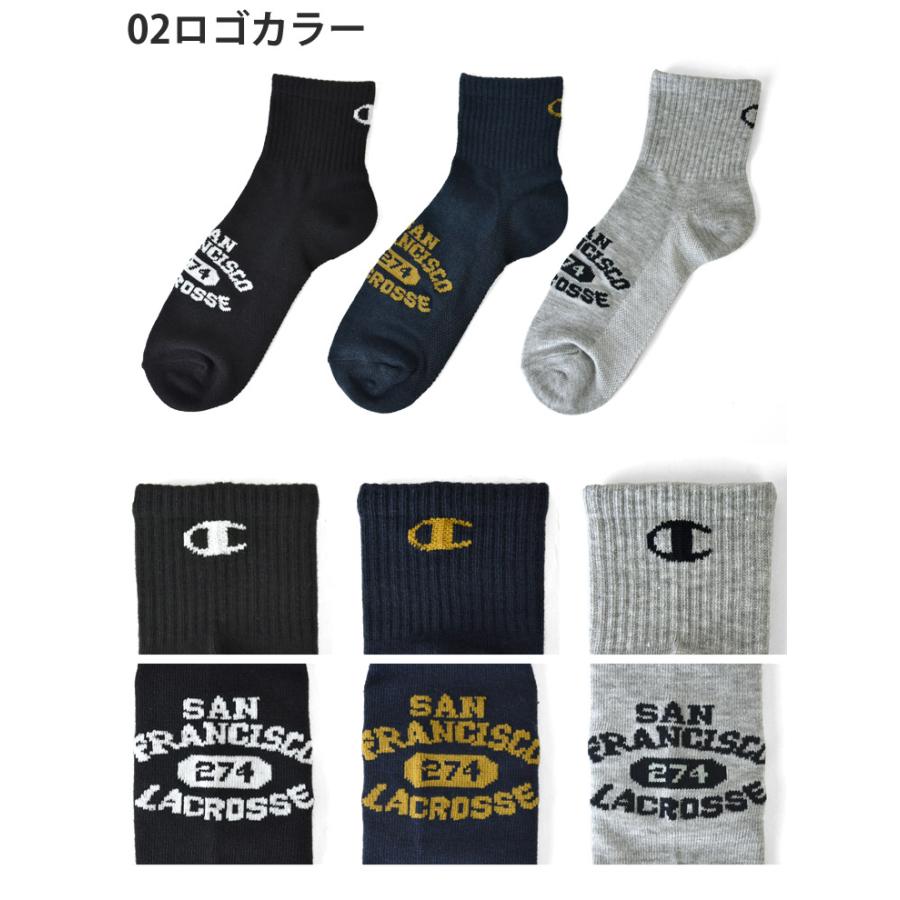 Champion（チャンピオン） ソックス メンズ 3足組 靴下 ミドル丈 ワン