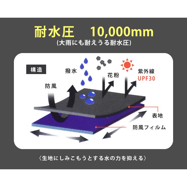 ストレッチジャケット メンズ 全天候型 オールウェザー素材 撥水 防風 ストレッチ UPF30 UVカット 防花粉 セール｜aruge｜11