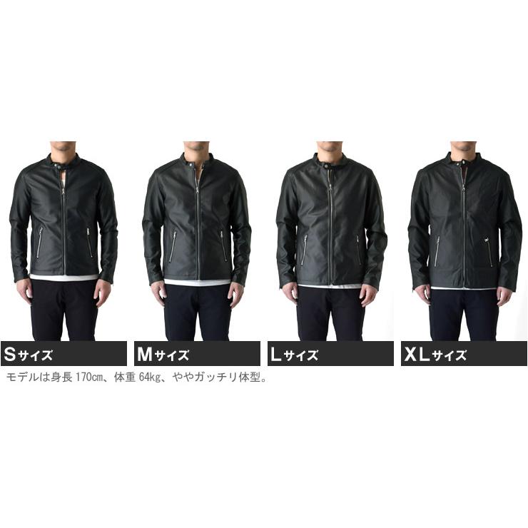 ARUGE（アルージェ） シングルライダース メンズ PUレザー 合成皮革