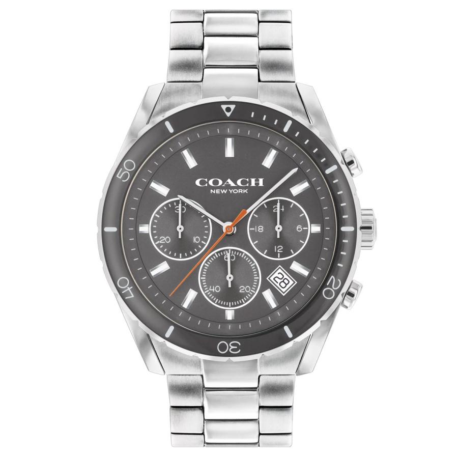 コーチ 時計 メンズ 腕時計 クロノグラフ プレストン グレー シルバー メタルベルト ブランド プレゼント 安い セレクトショップ Number11 通販 Yahoo ショッピング