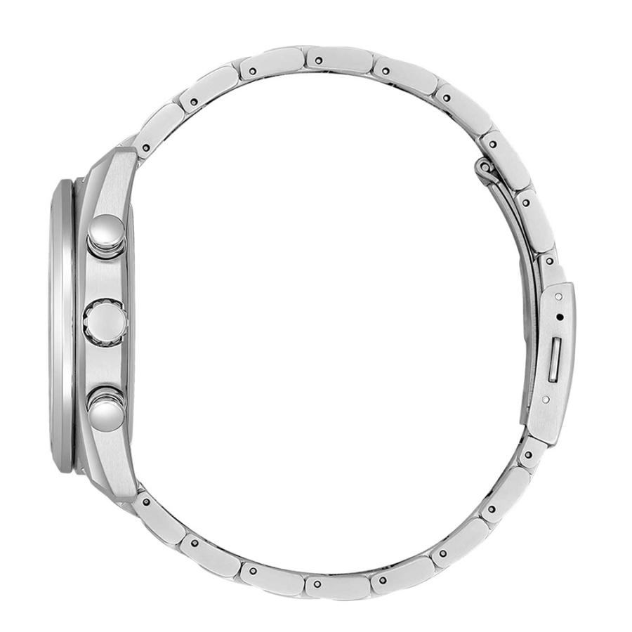CITIZEN シチズン エコドライブBY1010-81Z メンズ ソーラー 100m防水 シルバー パープル 紫 エコ ドライブ 人気モデルの画像