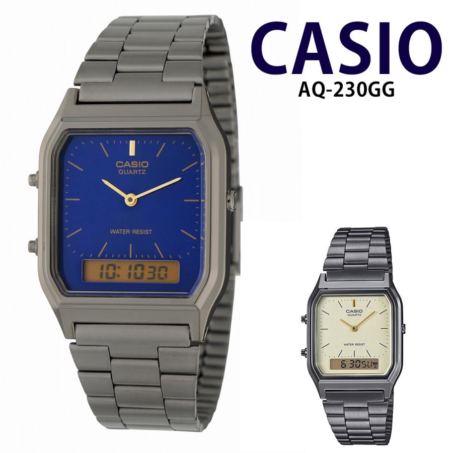 CASIO カシオ スタンダード 腕時計 メンズ レディース キッズ チープカシオ チプカシ アナデジ AQ-230GG | スタンダード デジタル