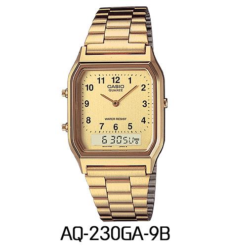 CASIO カシオ スタンダード 腕時計 メンズ レディース キッズ チープカシオ チプカシ アナデジ AQ-230GG | スタンダード デジタル | 08
