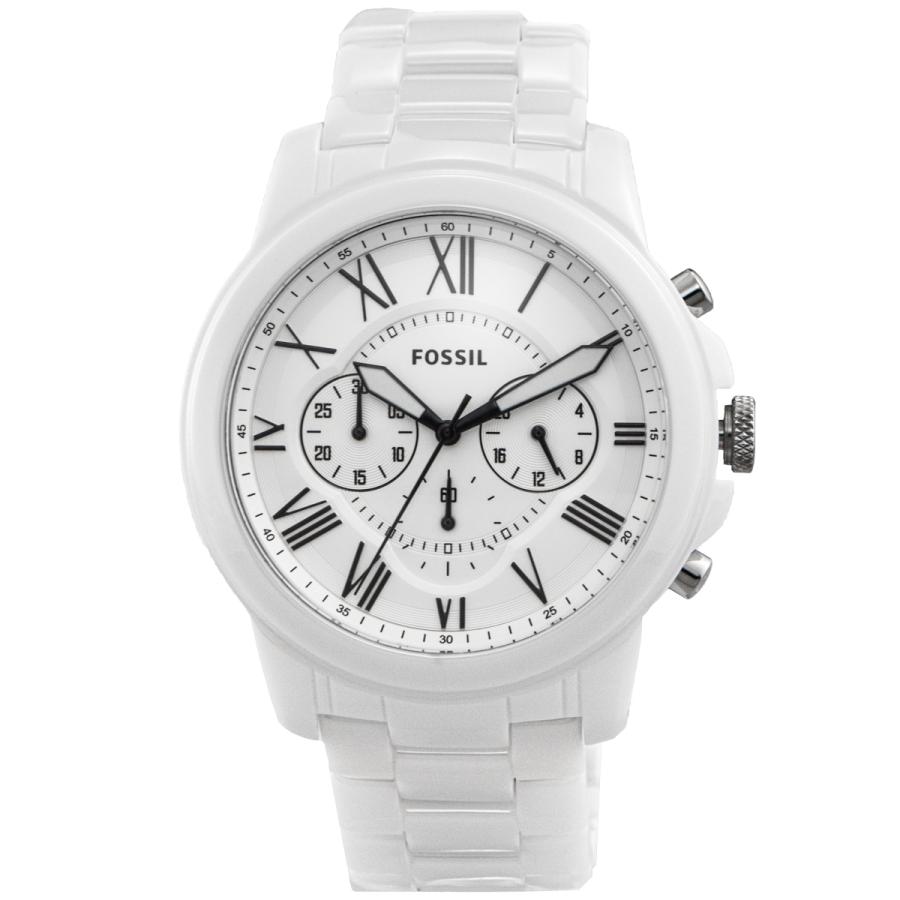 フォッシル 時計 腕時計 メンズ グラント ムーブメント ホワイトダイヤルウォッチ セラミック Ce50 ブランド Ce50 セレクトショップ Number11 通販 Yahoo ショッピング