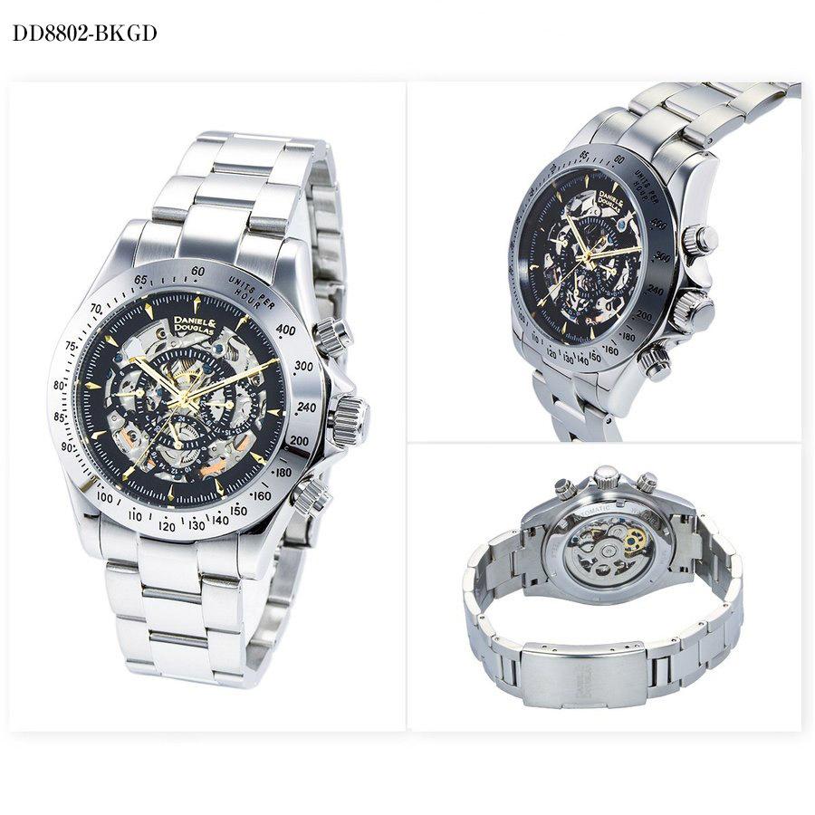 ダニエルアンドダグラス 時計 メンズ ブランド 腕時計 自動巻 オートマチック 手巻き DANIEL DOUGLAS DD8802 機械式 スケルトン  安い ビジネス メタルバンド :dd01:セレクトショップ NUMBER11 - 通販 - Yahoo!ショッピング