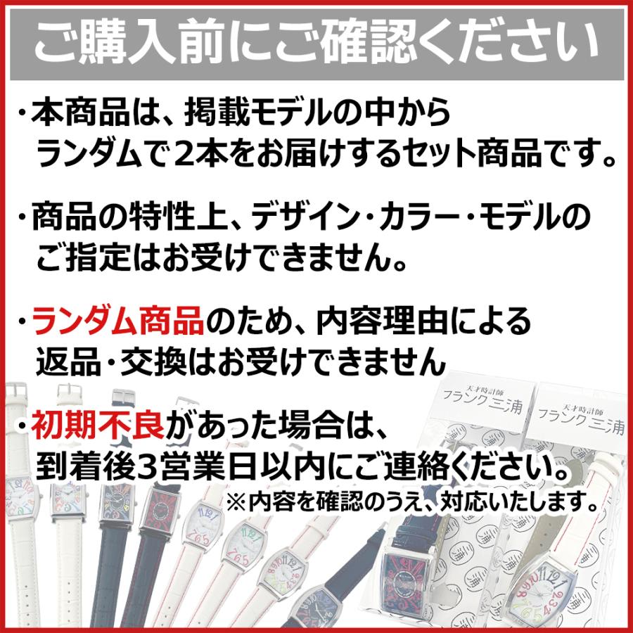 掲載モデルから2本 フランク三浦 腕時計 2本セット ランダム メンズ レディース 零号機 逆回転 おもしろ腕時計 個性派 デザイン 新品 正規品 | フランク三浦 | 02