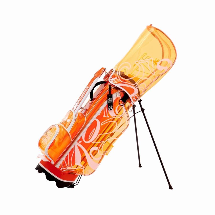 フランク三浦 ゴルフ スケルトン キャディバッグ スタンドキャディバッグ クリア メンズ ブランド 軽量 クラブケース ゴルフバッグ ゴルフ