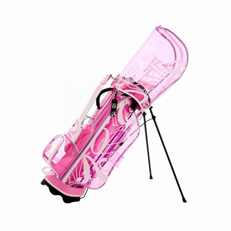 フランク三浦 ゴルフ スケルトン キャディバッグ スタンドキャディバッグ クリア メンズ ブランド 軽量 クラブケース ゴルフバッグ ゴルフ