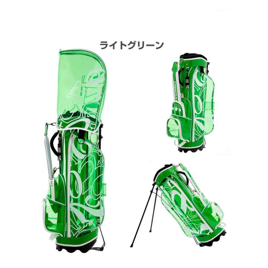 フランク三浦 ゴルフ スケルトン キャディバッグ スタンドキャディバッグ クリア メンズ ブランド 軽量 クラブケース ゴルフバッグ ゴルフ