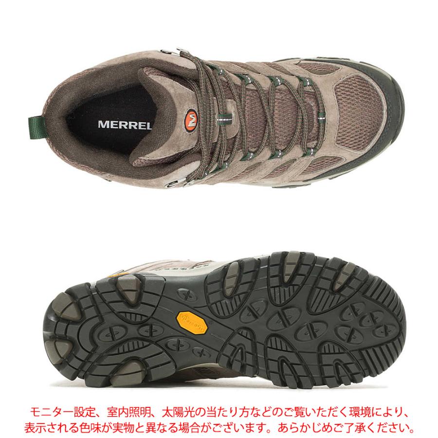 メレル モアブ3 ミッド ウォータープルーフ ボルダー J035837 メンズ 防水トレッキングブーツ ビブラムソール 並行輸入 海外正規品 | MERRELL | 02