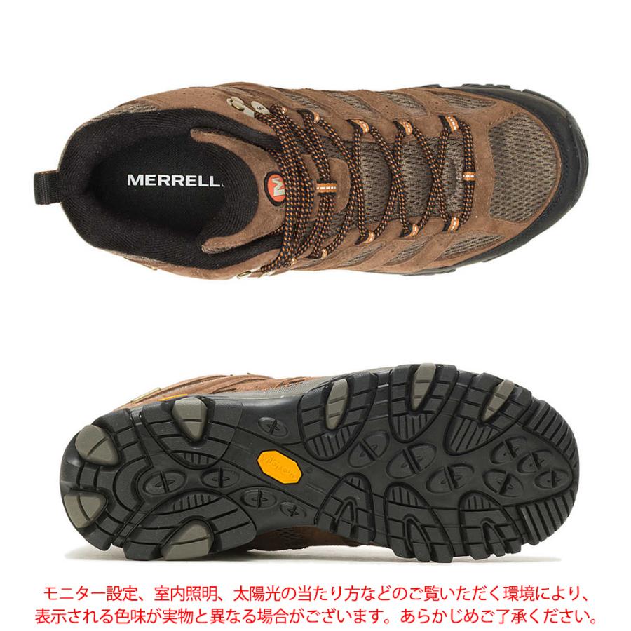 メレル モアブ3 ミッド ウォータープルーフ EARTH J035839 メンズ トレッキングブーツ 幅広設計 登山靴 並行輸入品 海外正規品 | MERRELL | 02