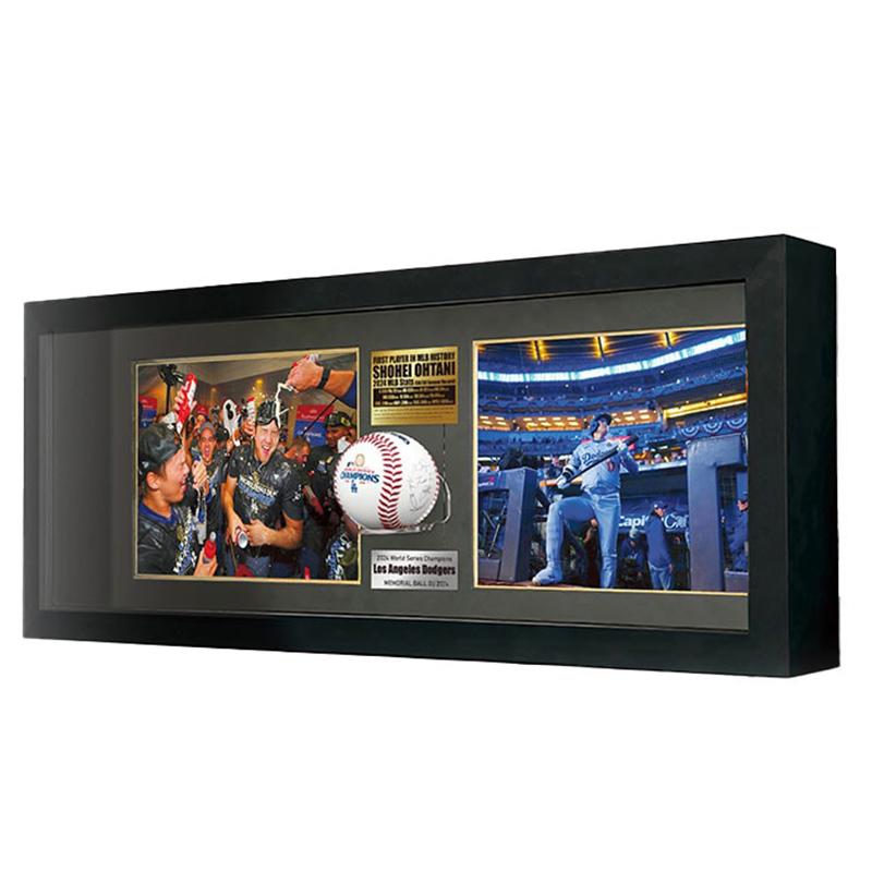 2024WS優勝記念 MLB公式フォト2枚 寄せ書き サインボール 記念ボール