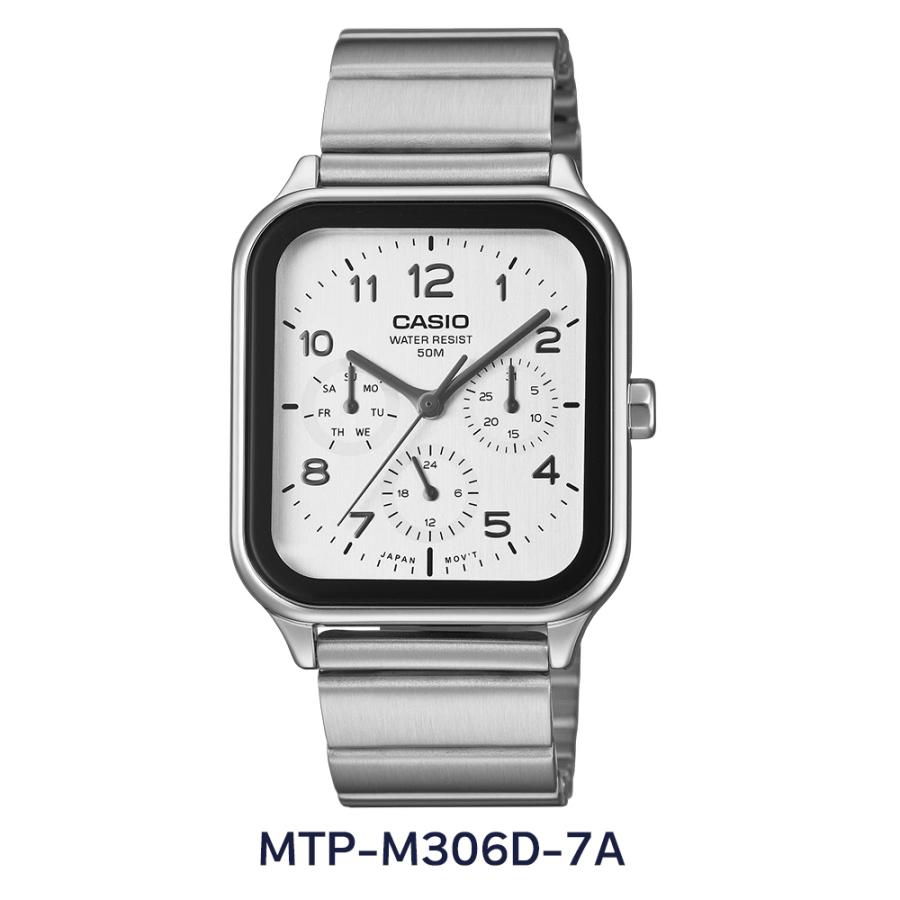 海外正規品 日本未発売 CASIO カシオ MTP-M306D メンズ腕時計 並行輸入品 ブラック文字盤 マルチカレンダー ステンレスベルト ビジネス 普段使い | スタンダード（CASIO） | 03