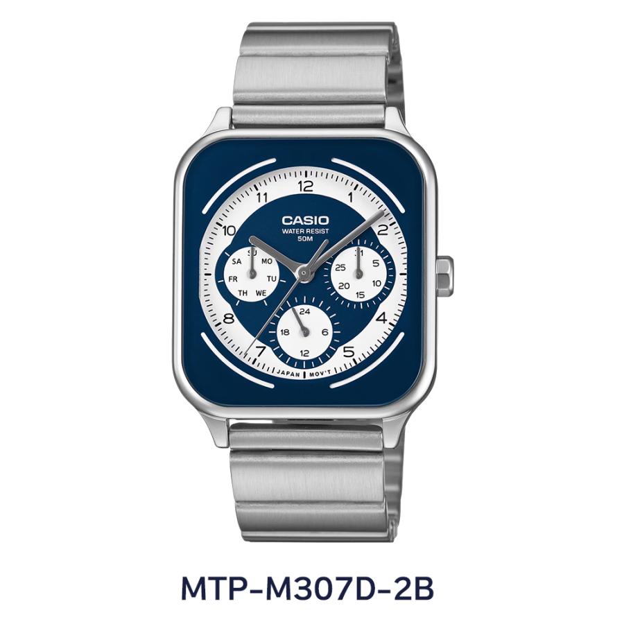 海外正規品 日本未発売 CASIO カシオ MTP-M307D メンズ腕時計 並行輸入品 ブラック文字盤 ステンレスベルト ビジネス・カジュアルに人気のアナログウォッチ | スタンダード（CASIO） | 05