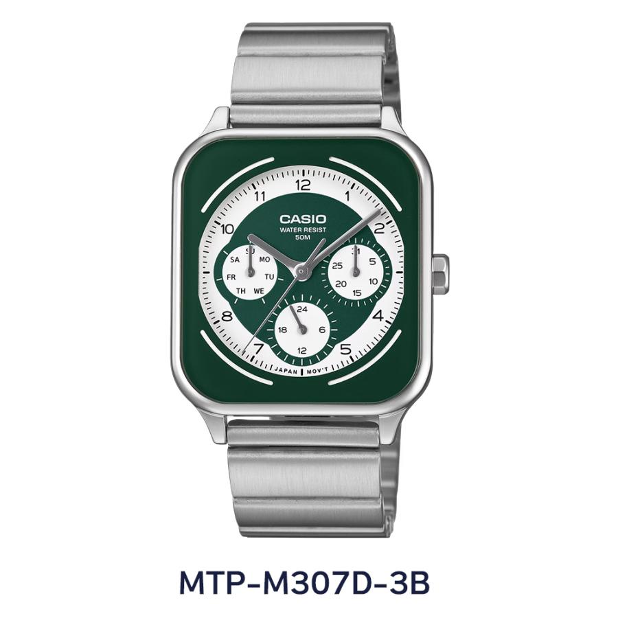 海外正規品 日本未発売 CASIO カシオ MTP-M307D メンズ腕時計 並行輸入品 ブラック文字盤 ステンレスベルト ビジネス・カジュアルに人気のアナログウォッチ | スタンダード（CASIO） | 06