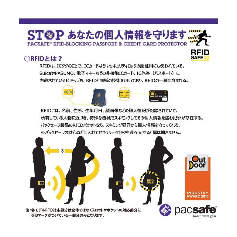 パックセーフ RFIDセーフ Sleeve 50 12970136 パスポートケース pacsafe｜arukikata-travel｜05