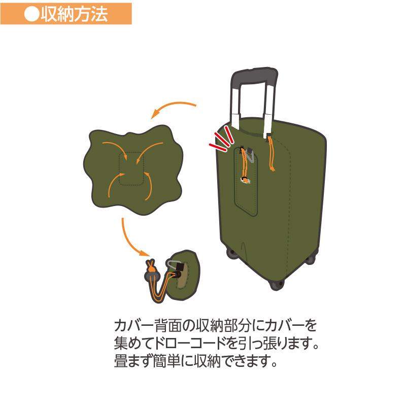 アロイド スーツケースカバー Lサイズ バッグカバー レインカバー aroid TTC コンサイス｜arukikata-travel｜08