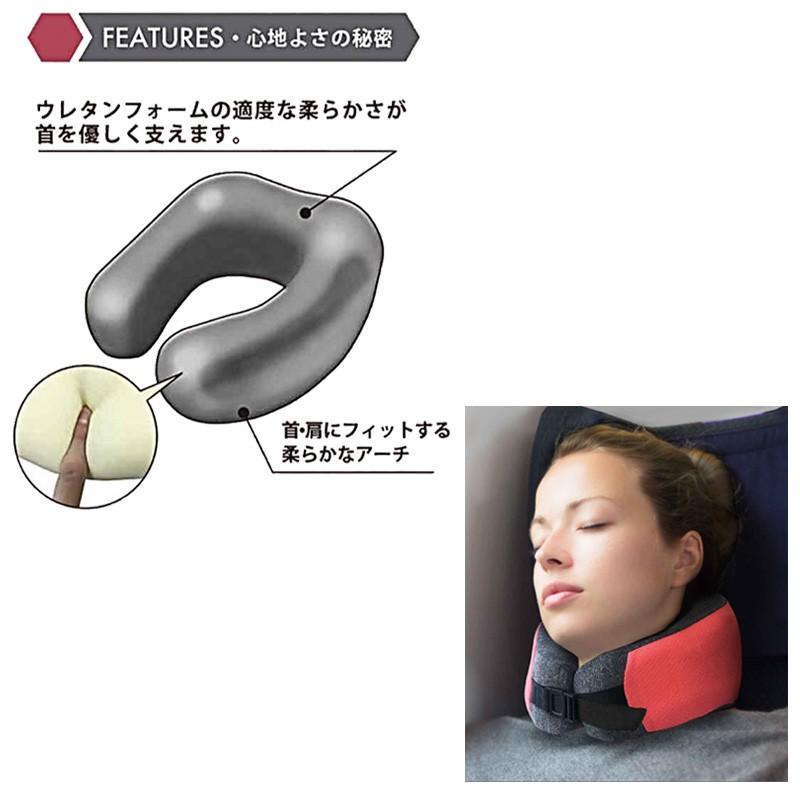 モバイルピロー 低反発ネックピロー 旅行用品 トラベルグッズ 首枕