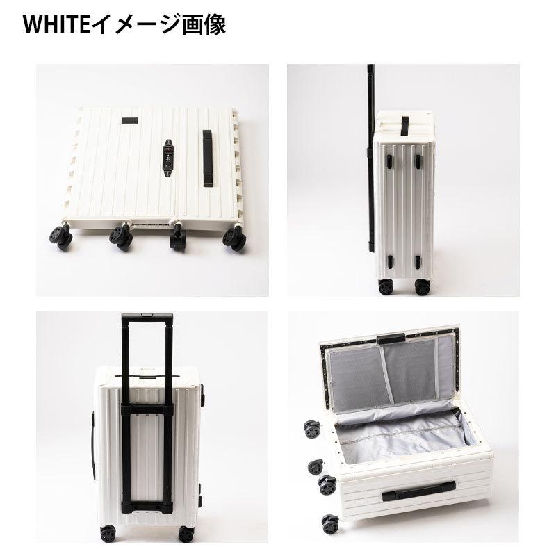 &.FLAT アンドフラット 折り畳めるキャリーケース マットカラー