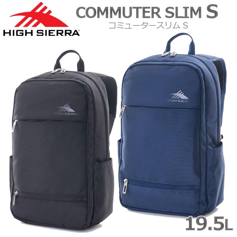 割引発見 ハイシェラ コミュータースリムS Commuter Slim S 110625 ハイシェラ(HIGH SIERRA)(メンズ、レディース)リュック バックパック コミュータースリムS 1106251596 19.5L ネイビー 小型 ビジネス 通勤 通学