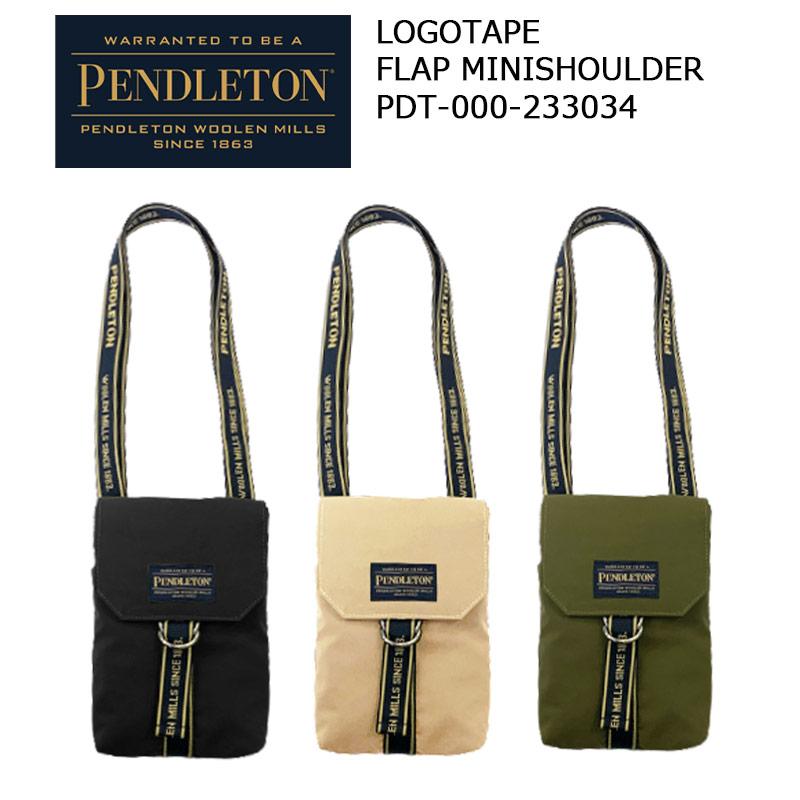 PENDLETON（ペンドルトン） ロゴテープ フラップ ミニショルダー PDT 
