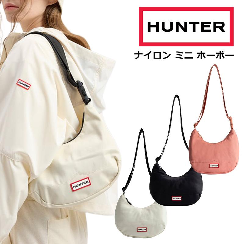 HUNTER（ハンター） ナイロン ミニ ホーボー ショルダーバッグ クロス 