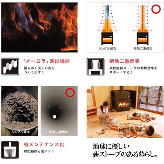 AURORA Smart Mini オーロラ スマート ミニ 薪ストーブ【耐熱グローブ！プレゼント】 |  | 06