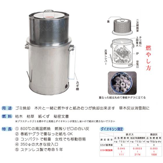 焚き火どんどん ゴミ焼却炉 M60Fz モキ製作所 MOKI : あるまま - 通販
