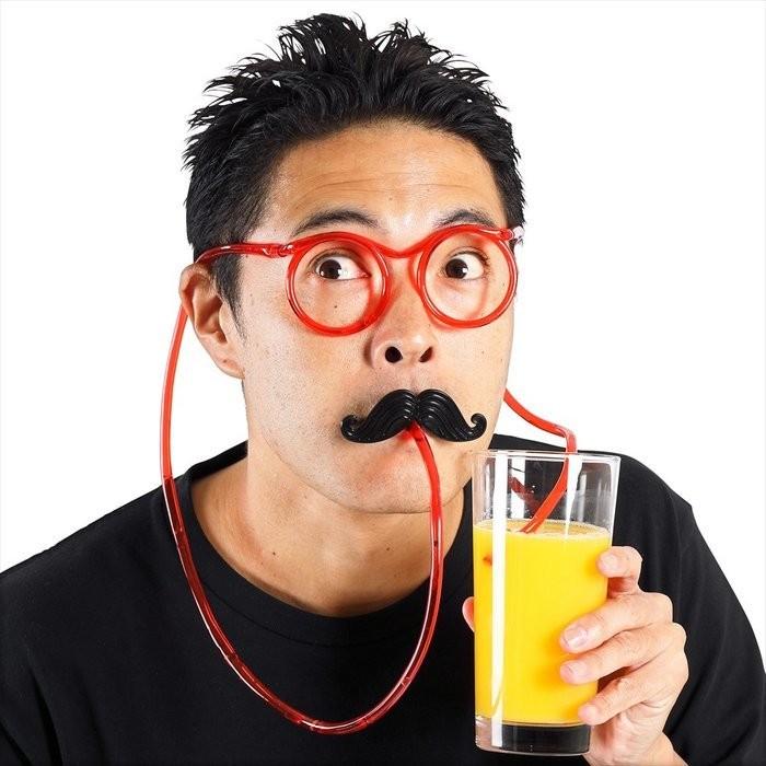 宴会の達人 ひげメガネストロー めがね 変装 おもしろグッズ おもしろ雑貨 罰ゲーム パーティグッズ Cl19 1284 Arune仮装雑貨のお店あるね 通販 Yahoo ショッピング