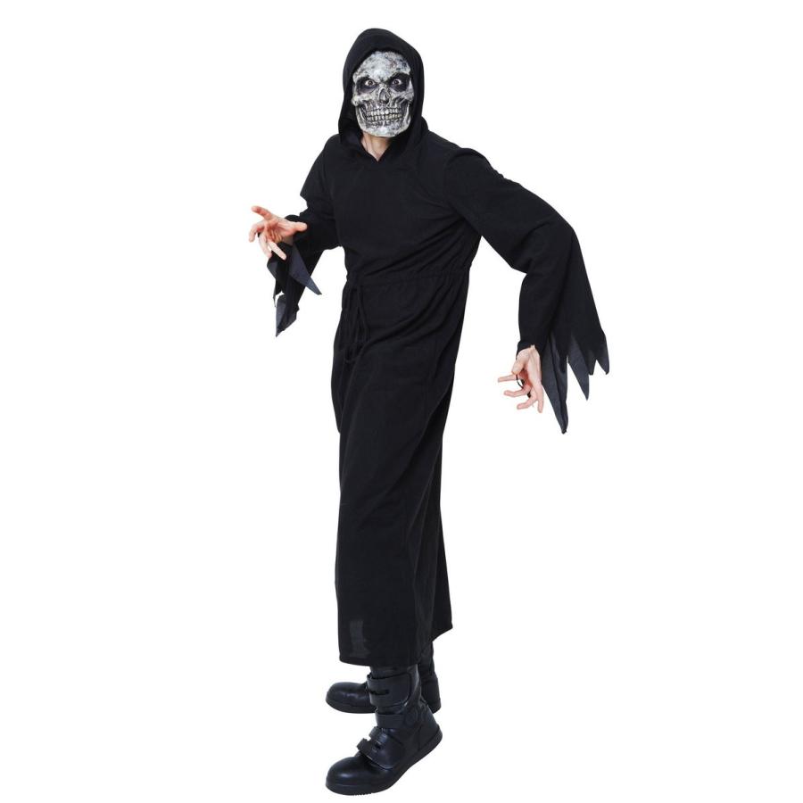 Hwo リアルマスク フルフェイススカルローブ 死神 ハロウィン コスプレ コスチューム 仮装 衣装 Hwl5 Arune仮装雑貨のお店あるね 通販 Yahoo ショッピング