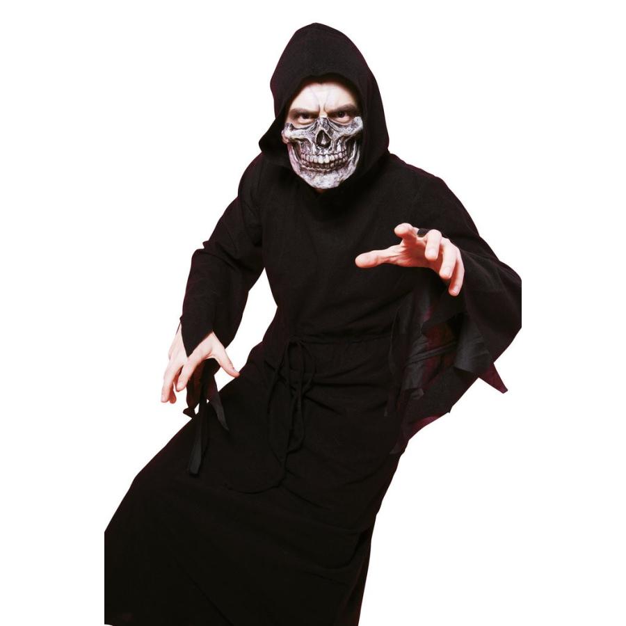 Hwo リアルマスク ハーフマスクスカルローブ 死神 コスプレ 衣装 仮装 コスチューム ハロウィン Hwl5 Arune仮装雑貨のお店あるね 通販 Yahoo ショッピング