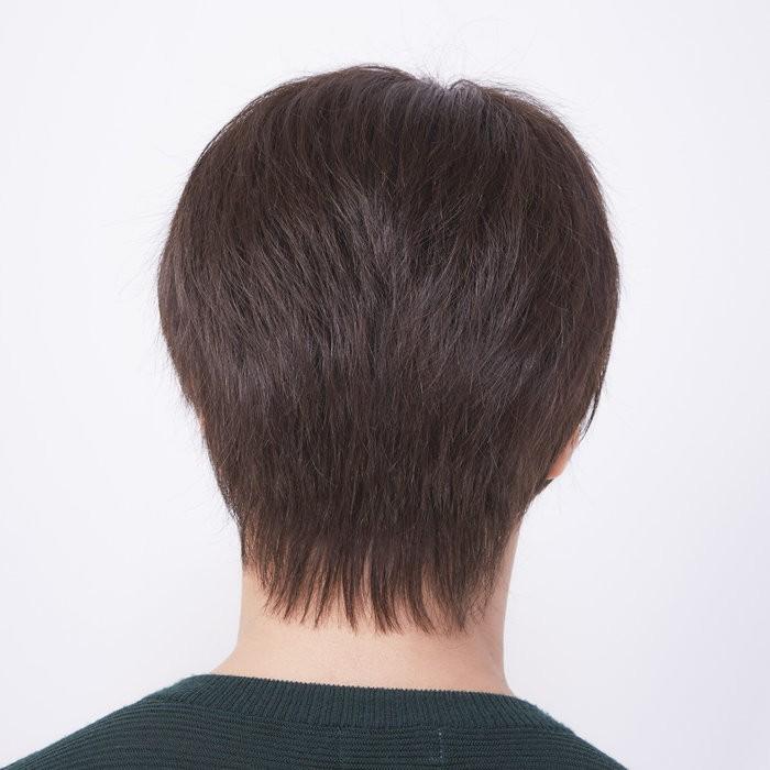 J-0618 ベーシックスタイル L ダークブラウン メンズウィッグ