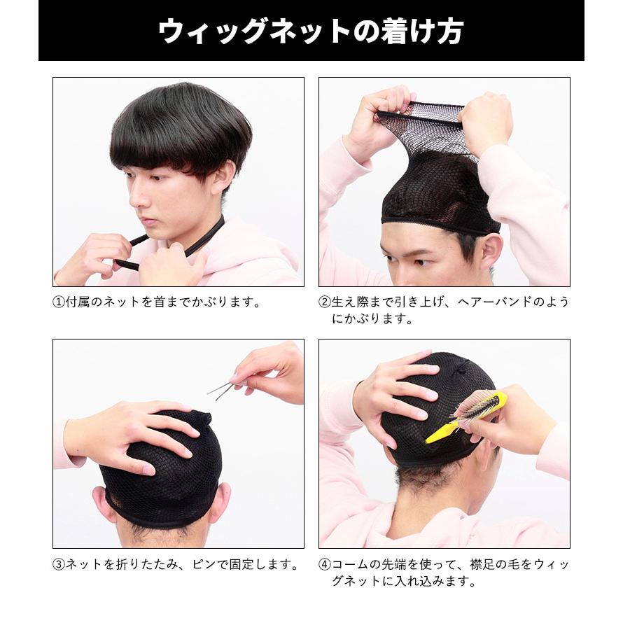 メンズも使えるウィッグ メンズウィッグ プリシラ 男性用かつら