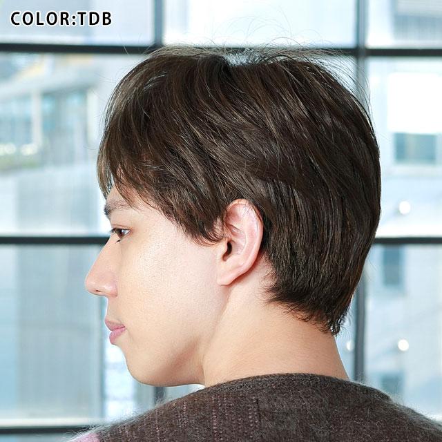 白髪男性用かつら 男性用部分かつら 男性用五分ウィッグ 部分ウィッグ