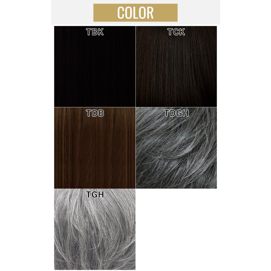 白髪男性用かつら 男性用部分かつら 男性用五分ウィッグ 部分ウィッグ