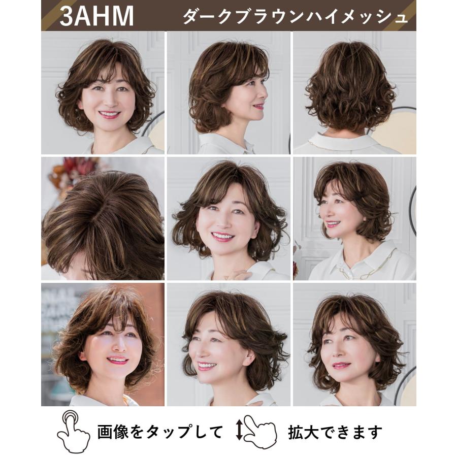 ヘアピース耐熱 白髪隠しウィッグ 分け目タイプ ウイッグ ST-005 ST