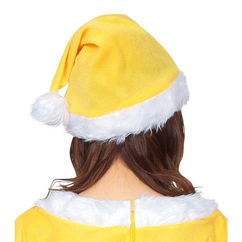 XM サンタ帽子 イエロー クリスマス Xmas サンタクロース 帽子 かぶりもの コスプレ｜arune｜02