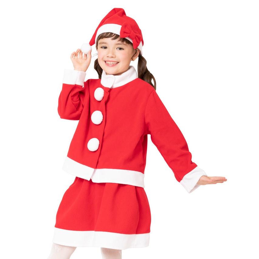 クリスマス コスプレ キッズツーピースサンタ １２０ 家族クリスマス キッズ クリスマス コスチューム コスプレ サンタ サンタクロース 衣装 Xl5 77 Arune仮装雑貨のお店あるね 通販 Yahoo ショッピング