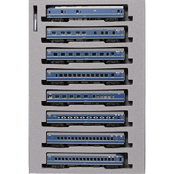 KATO Nゲージ 20系寝台特急 あさかぜ 初期編成 8両基本セット 10-1725 鉄道模型 客車 青 あさかぜ EF60 頃の品川客車区所属車