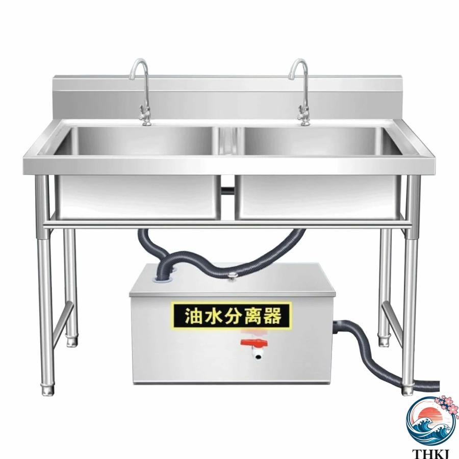 グリーストラップ　業務用　家庭用　油水分離器 グリストラップ台所油水分離器 ステンレス製 油水分離器 油水率99% 耐