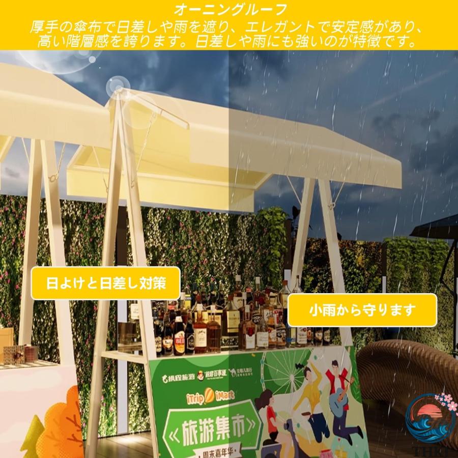 屋台ブース 折りたたみ式屋台セット 鉄製 耐荷重250kg 幅150 THKJ 200×奥行100×高さ220cm 大容量 コンパクト設計 仮設ディスプレイスタンド 店頭販売_1