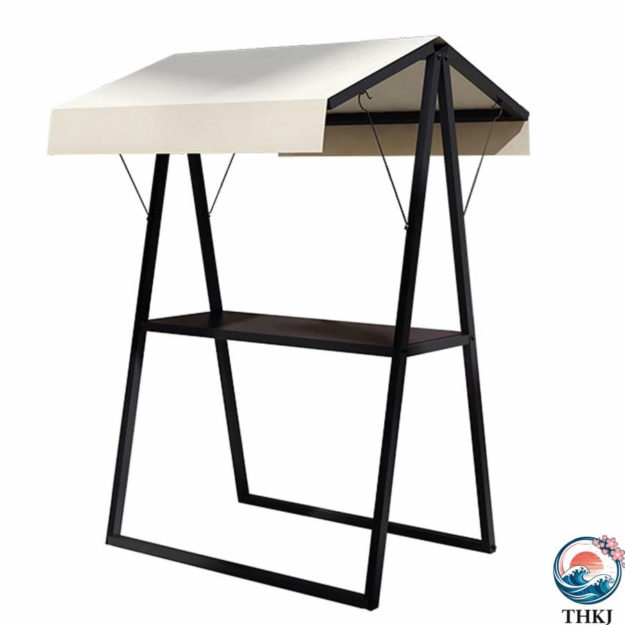 屋台ブース 折りたたみ式屋台セット 鉄製 耐荷重250kg 幅150 THKJ 200×奥行100×高さ220cm 大容量 コンパクト設計 仮設ディスプレイスタンド 店頭販売_7
