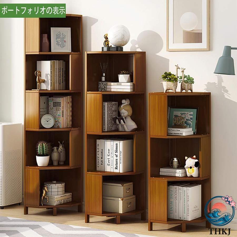 コーナーキャビネット コーナーシェルフ コーナーラック 収納キャビネット THKJ 三角収納 コーナー 棚 リビング棚 置物棚 ラック 床収納キャ おしゃれの画像