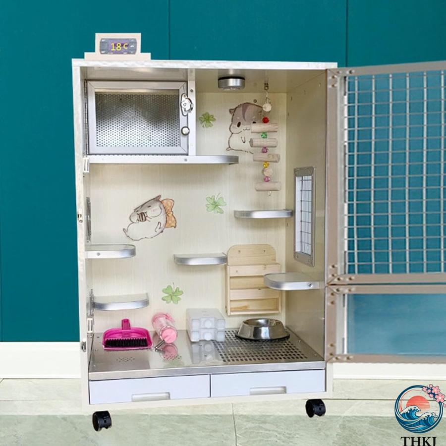 チンチラ ケージ ウサギ 大型 小動物 小動物飼育ケージ 木製 ハウス