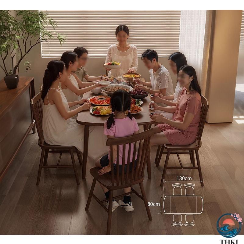 ダイニングテーブル 折りたたみ 4人 木製 テーブル 伸長 折りたたみ式 THKJ 120cm 食卓テーブル おしゃれ ダイニング 伸縮 4人掛け おしゃ 空間になじむ_3