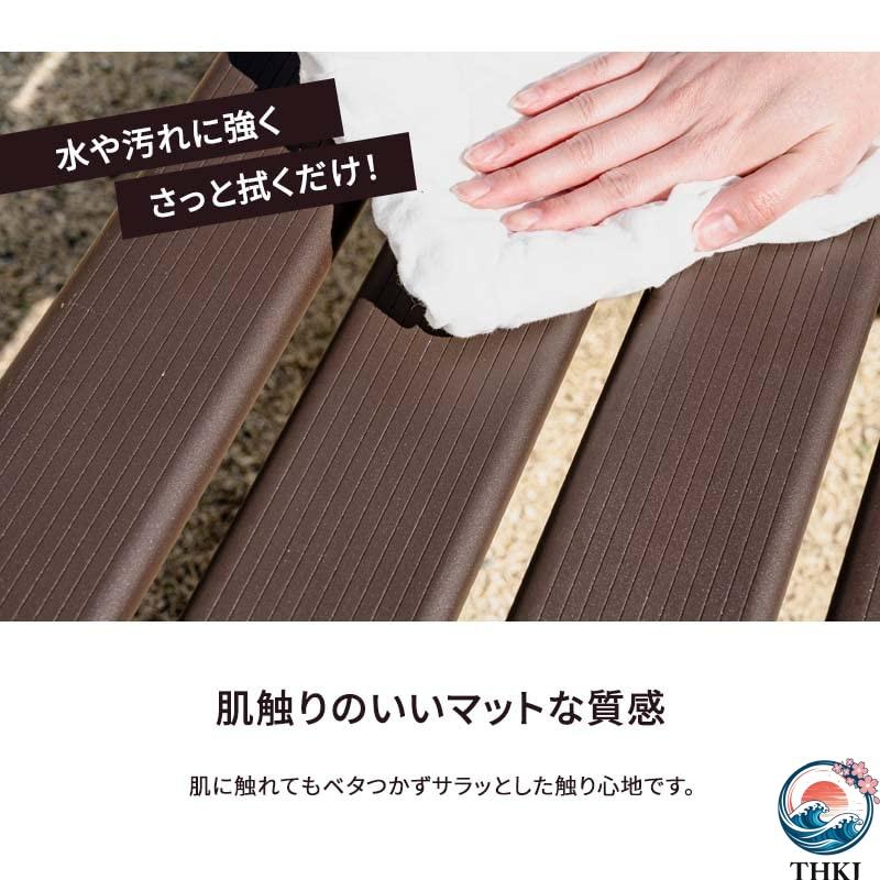 アウトドアベンチ アルミ ガーデン チェア ベンチ 長椅子 軽量  コンパクト 雨ざらし 屋外 アウトドア 幅120 大きめ 昇降台 おしゃれ 空間になじむ_5