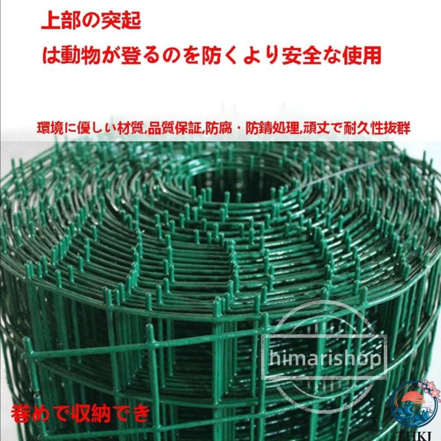 金属製防獣ネット 30m×1m 1.2m 1.5m 直径2.2mm 3mm 防錆メッシュ THKJ 庭 農園 駐車場用 犬走り 害獣対策フェンス 屋外簡易設置 使いやすい お手入れ簡単