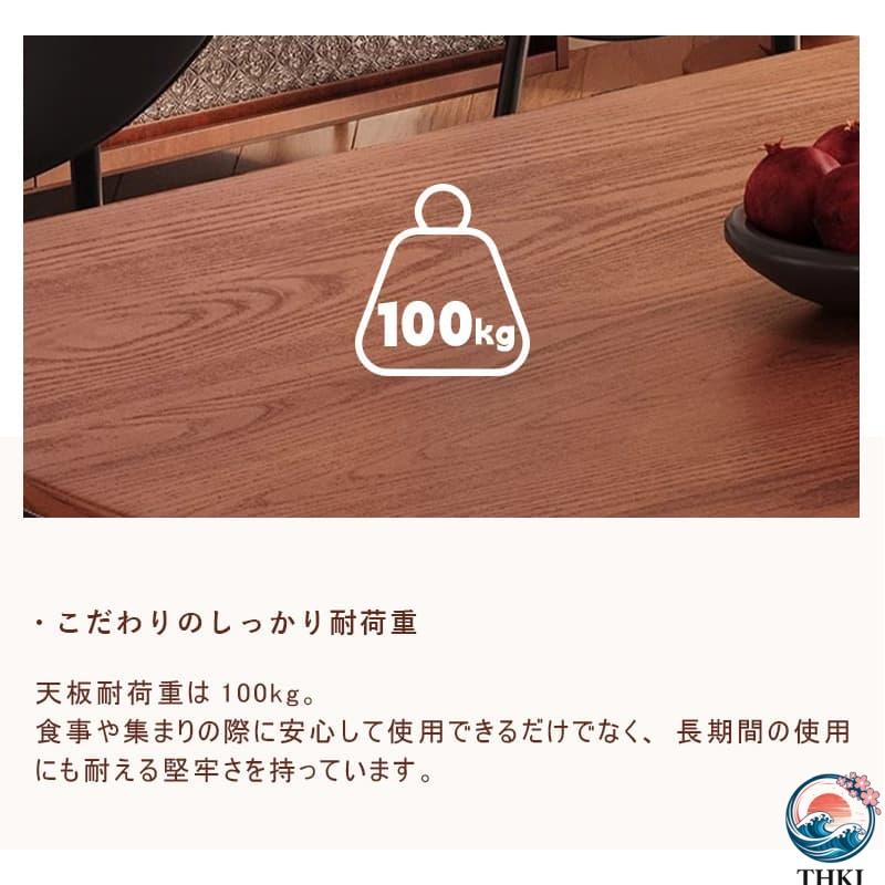 伸長式ダイニングテーブル 幅76〜120cm 4人掛け／6人掛け 楕円形 / 円形 食卓テーブル 伸縮式 拡張天板 折りたたみ 木目調 モダンデザイン 円形テー