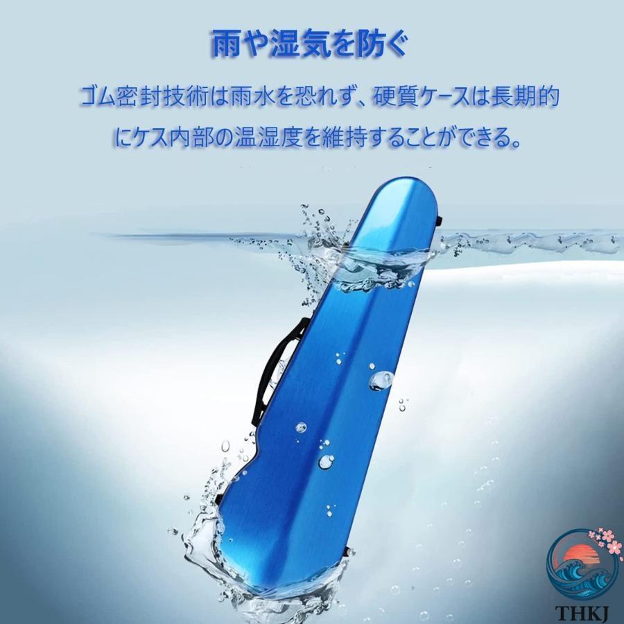 カーボンファイバー製 4 4バイオリンケース ヴァイオリン収納ケース THKJ 湿度計内蔵のプロフェッショナルバイオリンケース ハンドル アクセサリーバッグ_2